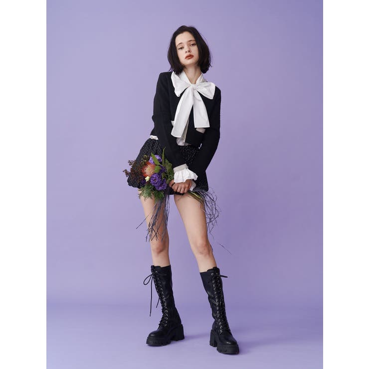 バイカラーコサージュカーデ | jouetie | 詳細画像23 