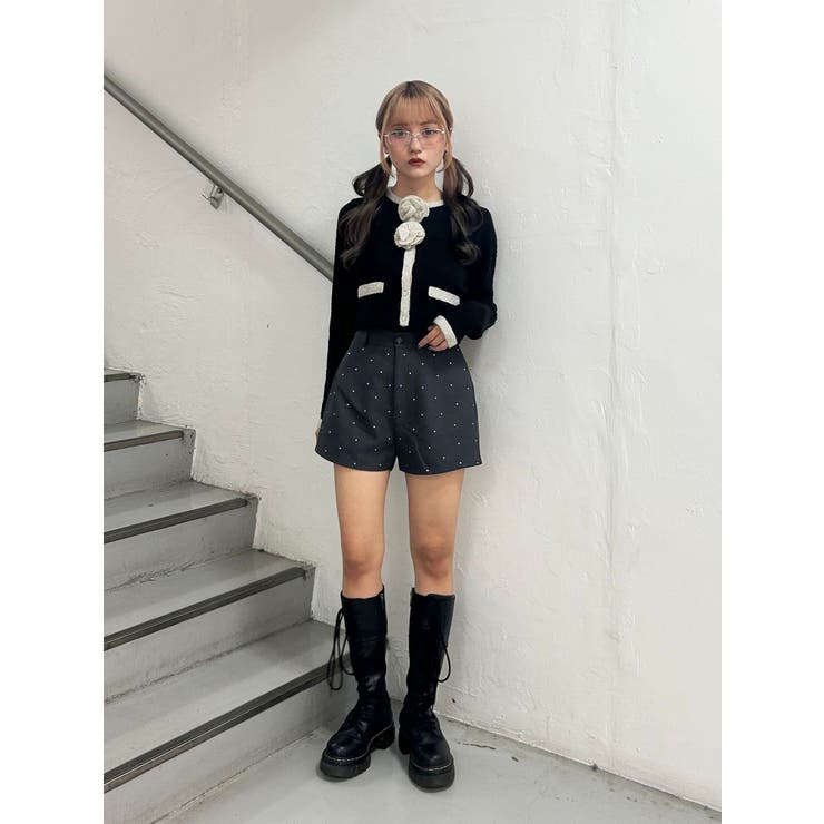 バイカラーコサージュカーデ | jouetie | 詳細画像25 