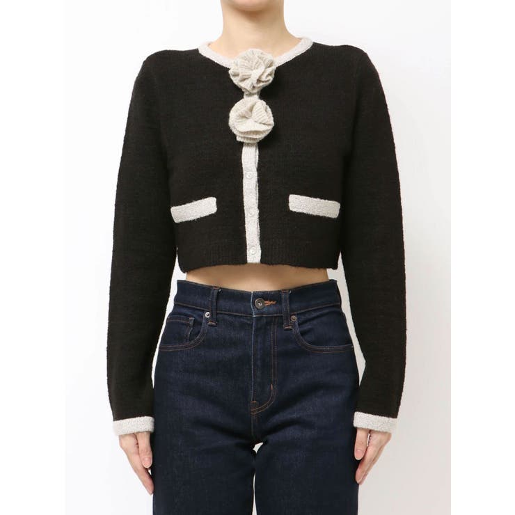 バイカラーコサージュカーデ | jouetie | 詳細画像36 