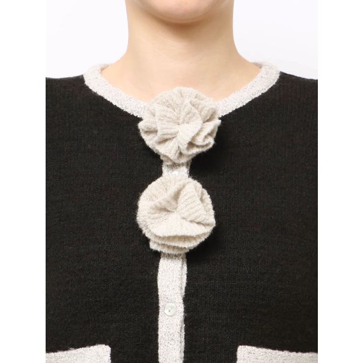 バイカラーコサージュカーデ | jouetie | 詳細画像39 