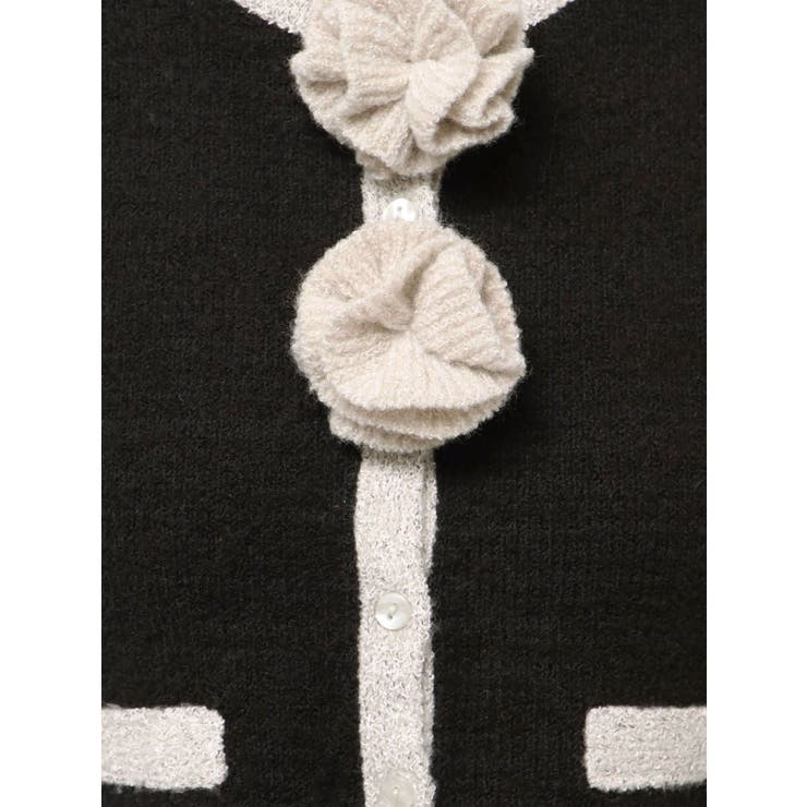 バイカラーコサージュカーデ | jouetie | 詳細画像49 