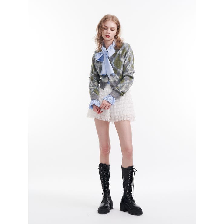 2WAYパターンショートカーデ | jouetie | 詳細画像6 