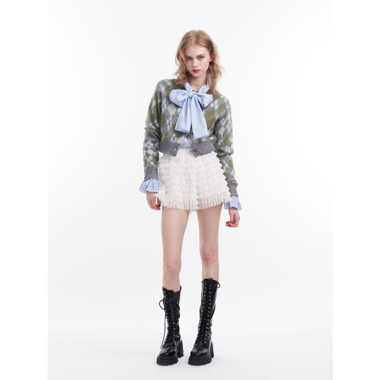 2WAYパターンショートカーデ | jouetie | 詳細画像7 