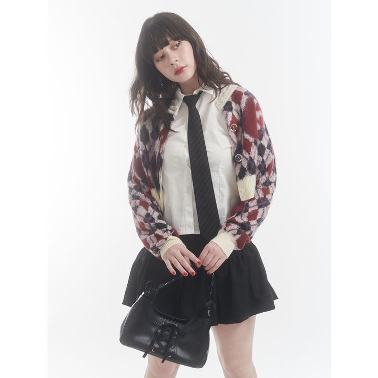 2WAYパターンショートカーデ | jouetie | 詳細画像9 