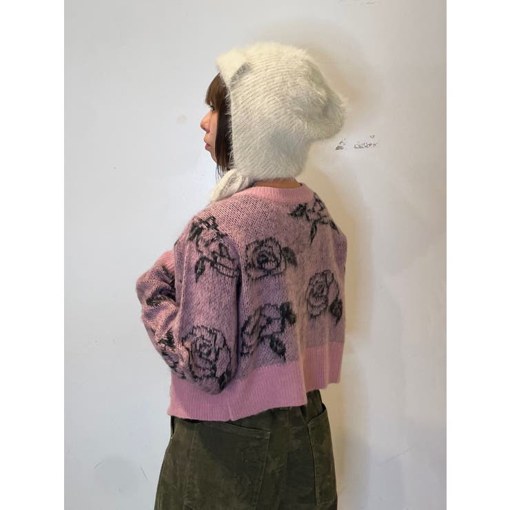 ピンク | 2WAYパターンショートカーデ | jouetie