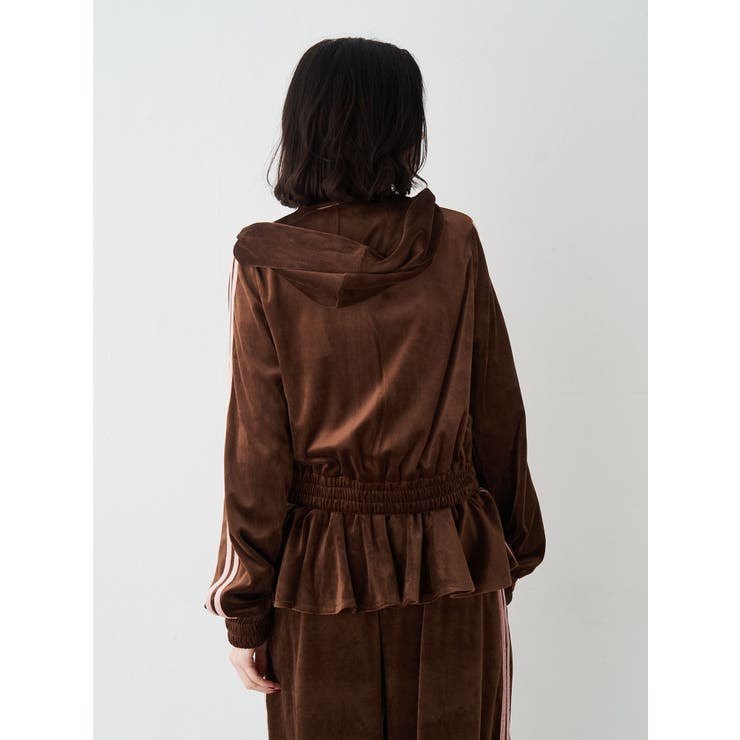 ベロアコンパクトラインZIPフーディ【セットアップ対応】 | jouetie | 詳細画像14 