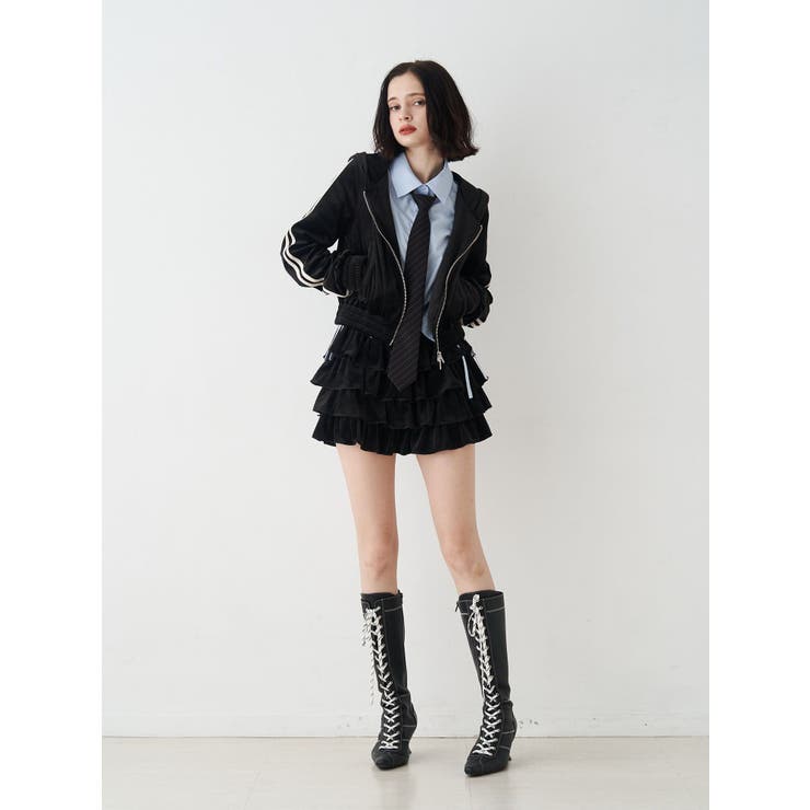 ベロアコンパクトラインZIPフーディ【セットアップ対応】 | jouetie | 詳細画像21 