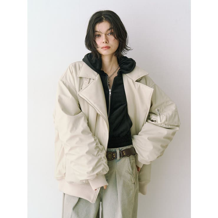 ベロアコンパクトラインZIPフーディ【セットアップ対応】 | jouetie | 詳細画像25 