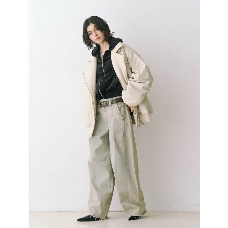 ベロアコンパクトラインZIPフーディ【セットアップ対応】 | jouetie | 詳細画像27 