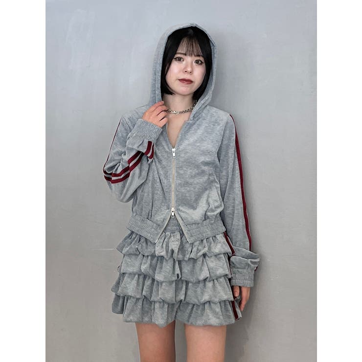 ベロアコンパクトラインZIPフーディ【セットアップ対応】 | jouetie | 詳細画像29 