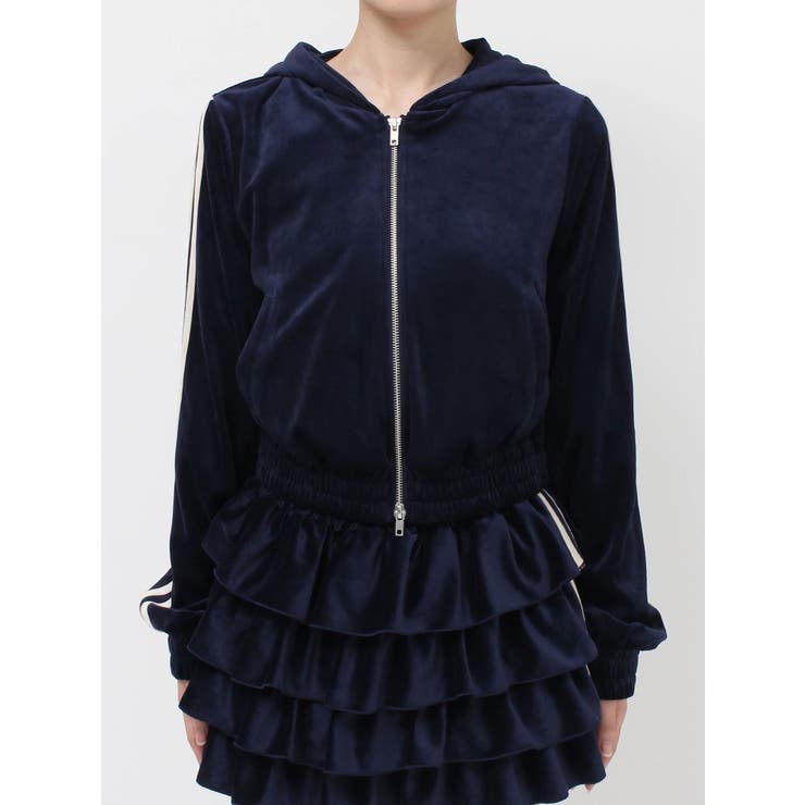 ベロアコンパクトラインZIPフーディ【セットアップ対応】 | jouetie | 詳細画像37 