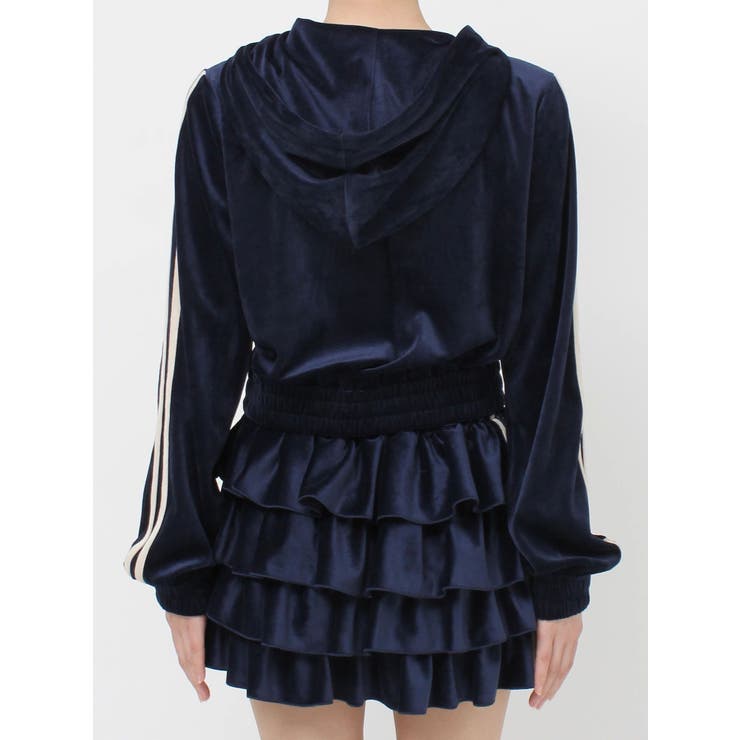 ベロアコンパクトラインZIPフーディ【セットアップ対応】 | jouetie | 詳細画像39 