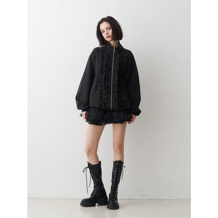 ルーズフリルトラックジャケット[品番：MKSW0066732]｜jouetie