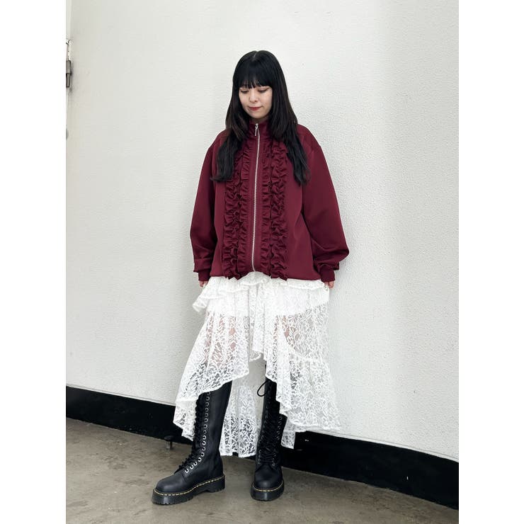 ルーズフリルトラックジャケット[品番：MKSW0066732]｜jouetie