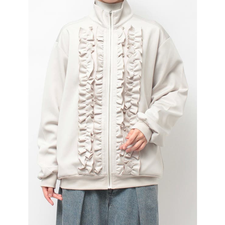 ルーズフリルトラックジャケット[品番：MKSW0066732]｜jouetie