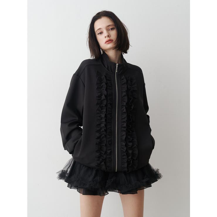 ルーズフリルトラックジャケット[品番：MKSW0066732]｜jouetie