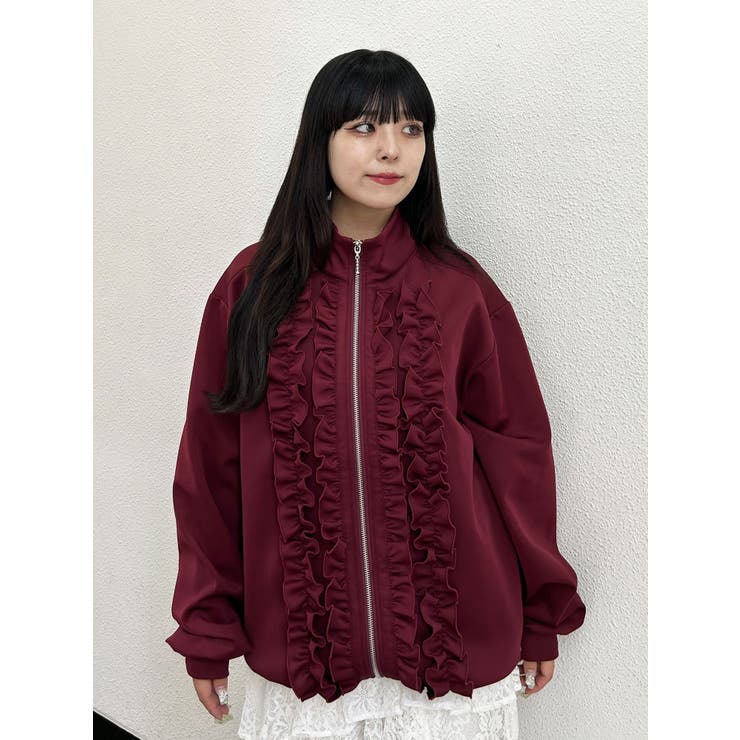 ルーズフリルトラックジャケット[品番：MKSW0066732]｜jouetie