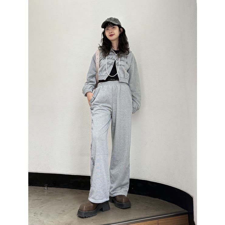 【WEB限定】ラメクロップドZIPフーディー【セットアップ対応】 | jouetie | 詳細画像4 