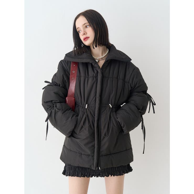 ウエストマークミドルパッファーコート | jouetie | 詳細画像12 