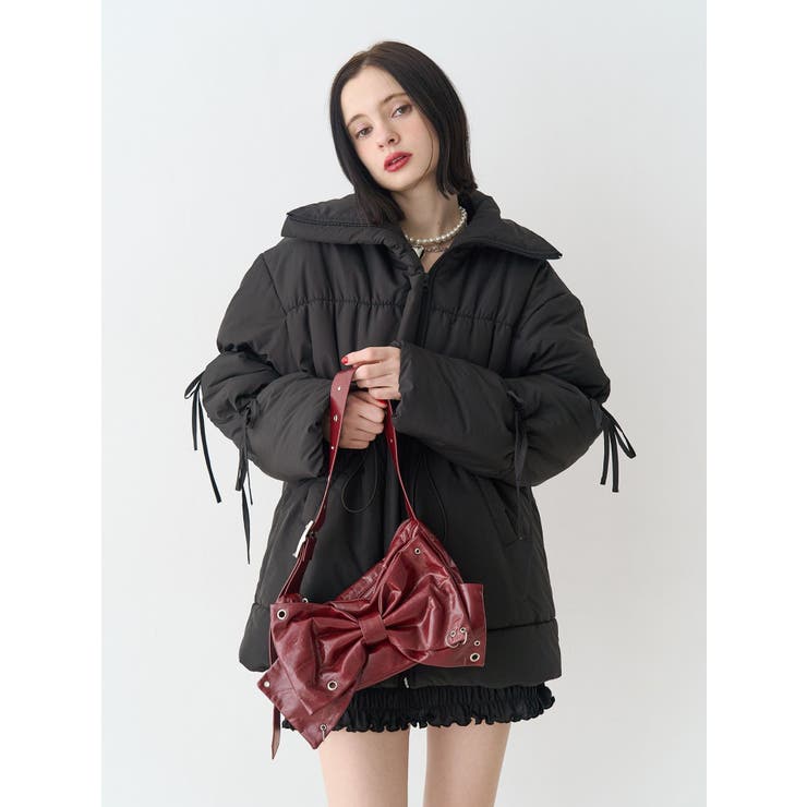 ウエストマークミドルパッファーコート | jouetie | 詳細画像13 