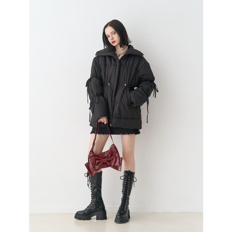 ウエストマークミドルパッファーコート | jouetie | 詳細画像16 