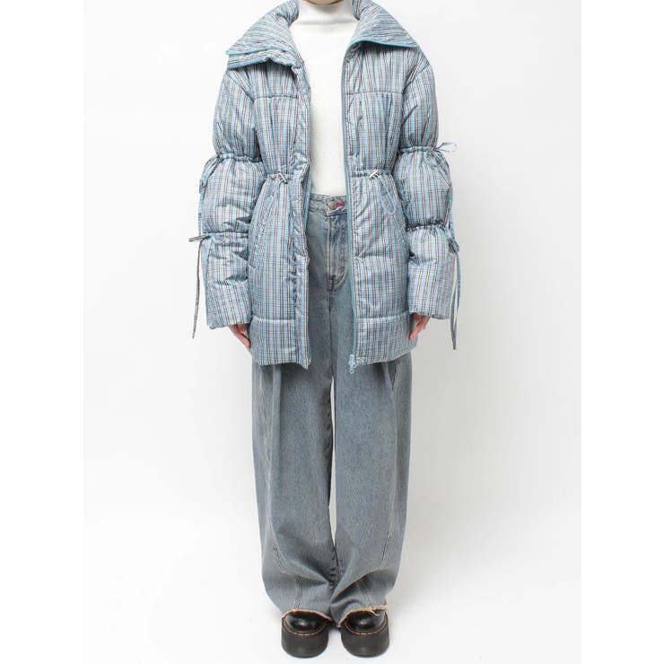 ウエストマークミドルパッファーコート | jouetie | 詳細画像30 