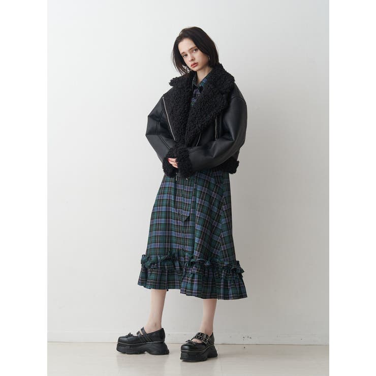 フェイクムートンショートジャケット | jouetie | 詳細画像12 