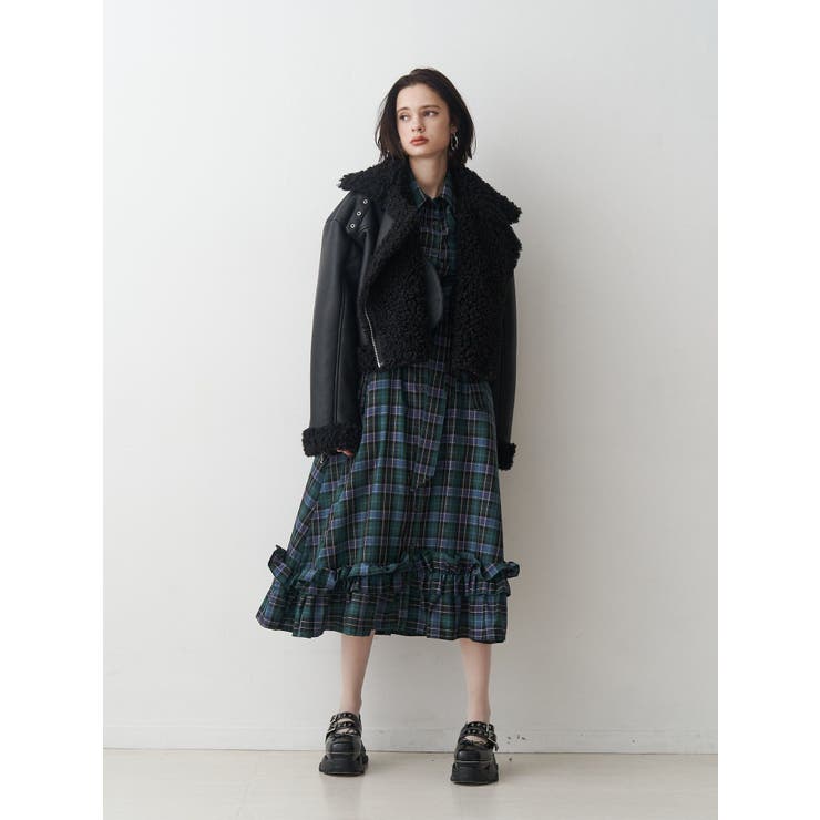 フェイクムートンショートジャケット | jouetie | 詳細画像13 