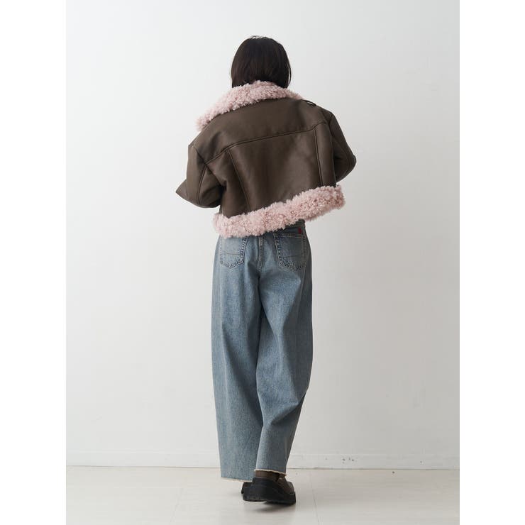 フェイクムートンショートジャケット | jouetie | 詳細画像7 