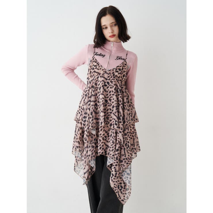 ブラウン | パターンシアーキャミワンピース | jouetie