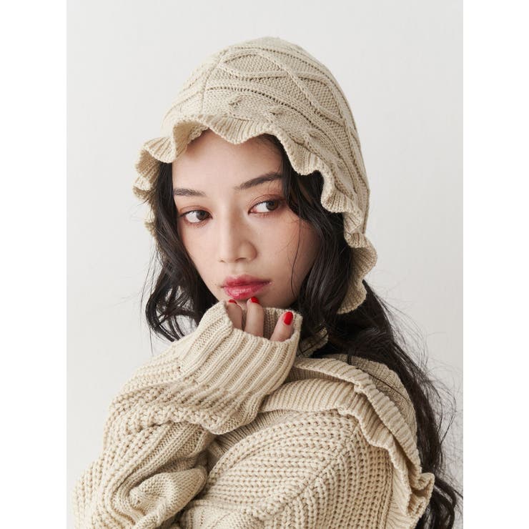 フリルケーブルバラクラバ | jouetie | 詳細画像1 