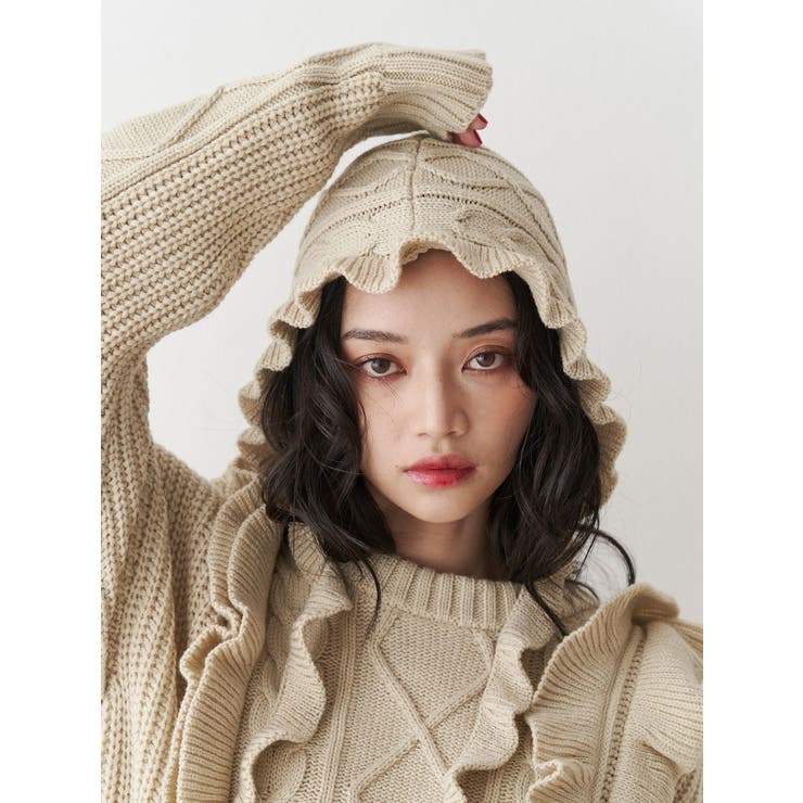 フリルケーブルバラクラバ | jouetie | 詳細画像6 