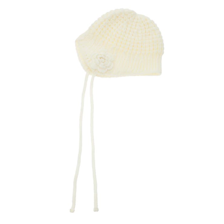 クロシェライクフラワーモチーフビーニー | jouetie | 詳細画像13 