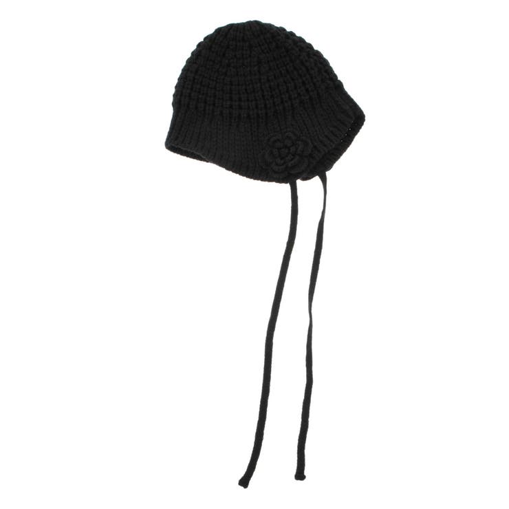 クロシェライクフラワーモチーフビーニー | jouetie | 詳細画像9 