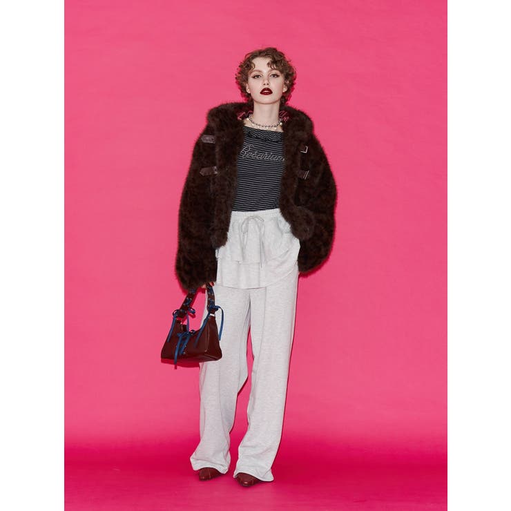 レースアップリボンハンドバッグ | jouetie | 詳細画像4 