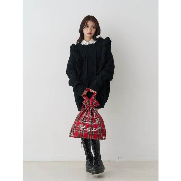 フリルケーブルニットチュニック | jouetie | 詳細画像2 