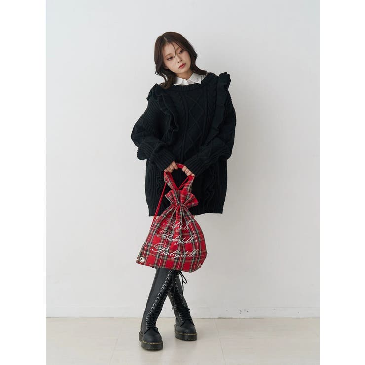 フリルケーブルニットチュニック | jouetie | 詳細画像24 