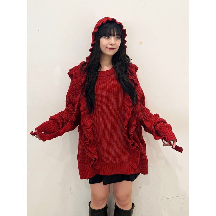 フリルケーブルニットチュニック | jouetie | 詳細画像27 