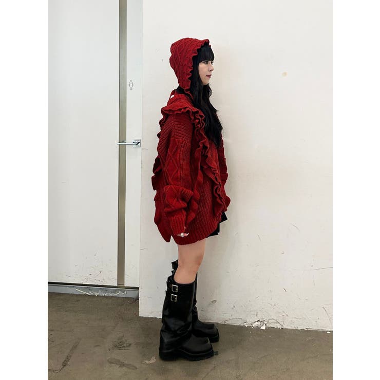 フリルケーブルニットチュニック | jouetie | 詳細画像28 