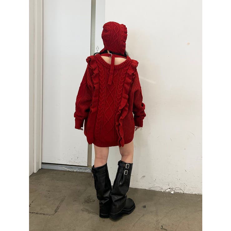 フリルケーブルニットチュニック | jouetie | 詳細画像29 