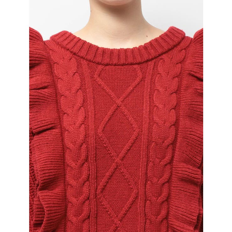 フリルケーブルニットチュニック | jouetie | 詳細画像47 