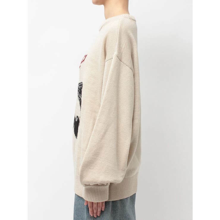 ジャガードチェリールーズニット | jouetie | 詳細画像25 