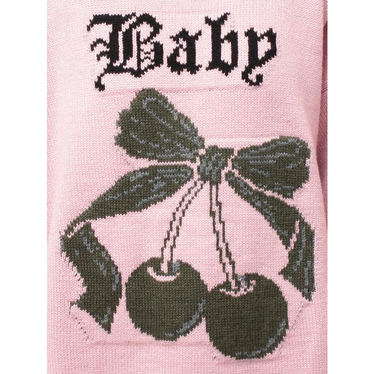 ジャガードチェリールーズニット | jouetie | 詳細画像33 