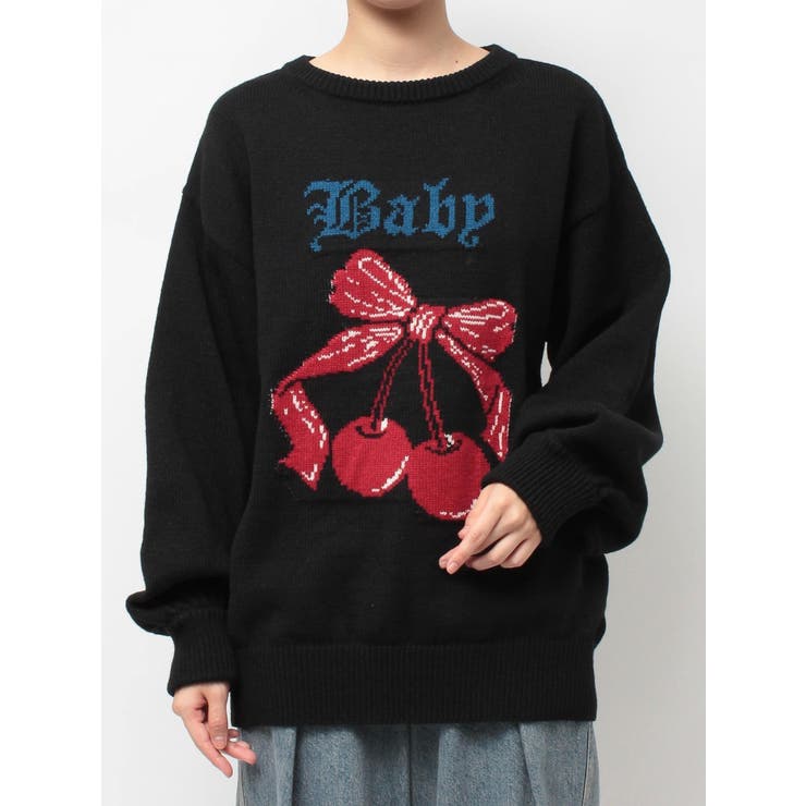 ジャガードチェリールーズニット | jouetie | 詳細画像35 