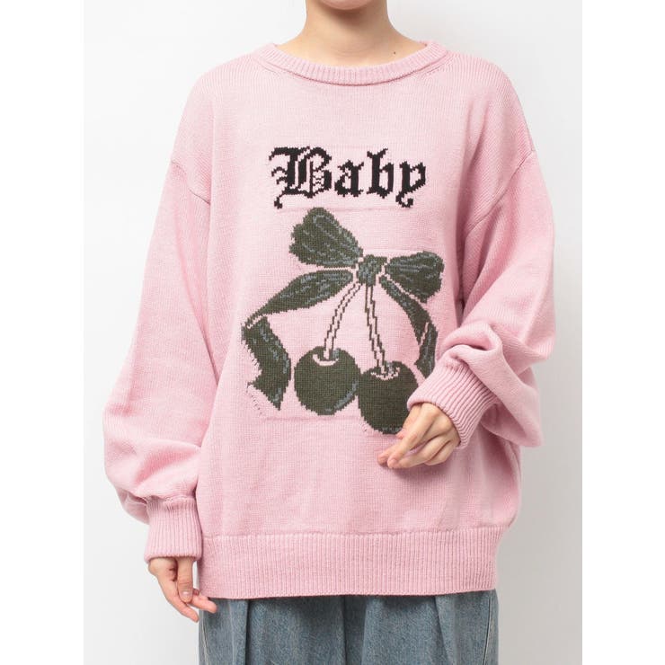 ジャガードチェリールーズニット | jouetie | 詳細画像36 