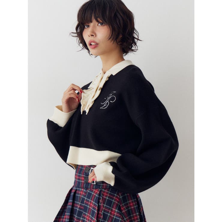 フリルラガーニットトップス | jouetie | 詳細画像15 