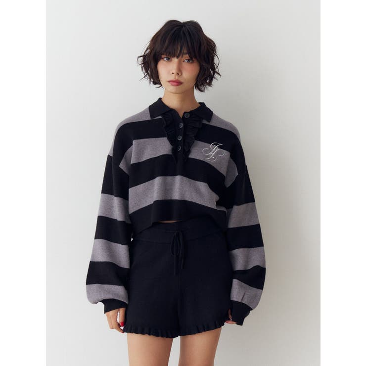 フリルラガーニットトップス | jouetie | 詳細画像2 