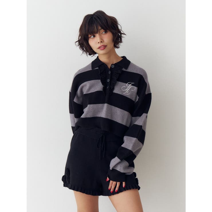 フリルラガーニットトップス | jouetie | 詳細画像3 