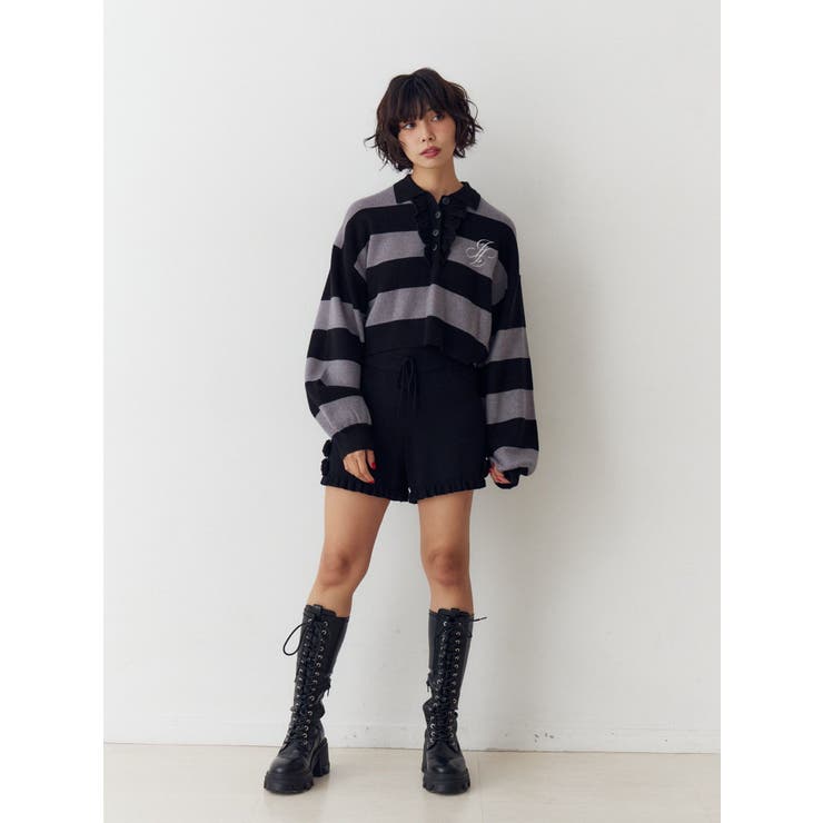 フリルラガーニットトップス | jouetie | 詳細画像8 