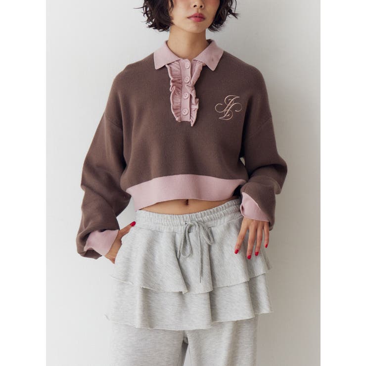 フリルラガーニットトップス | jouetie | 詳細画像9 